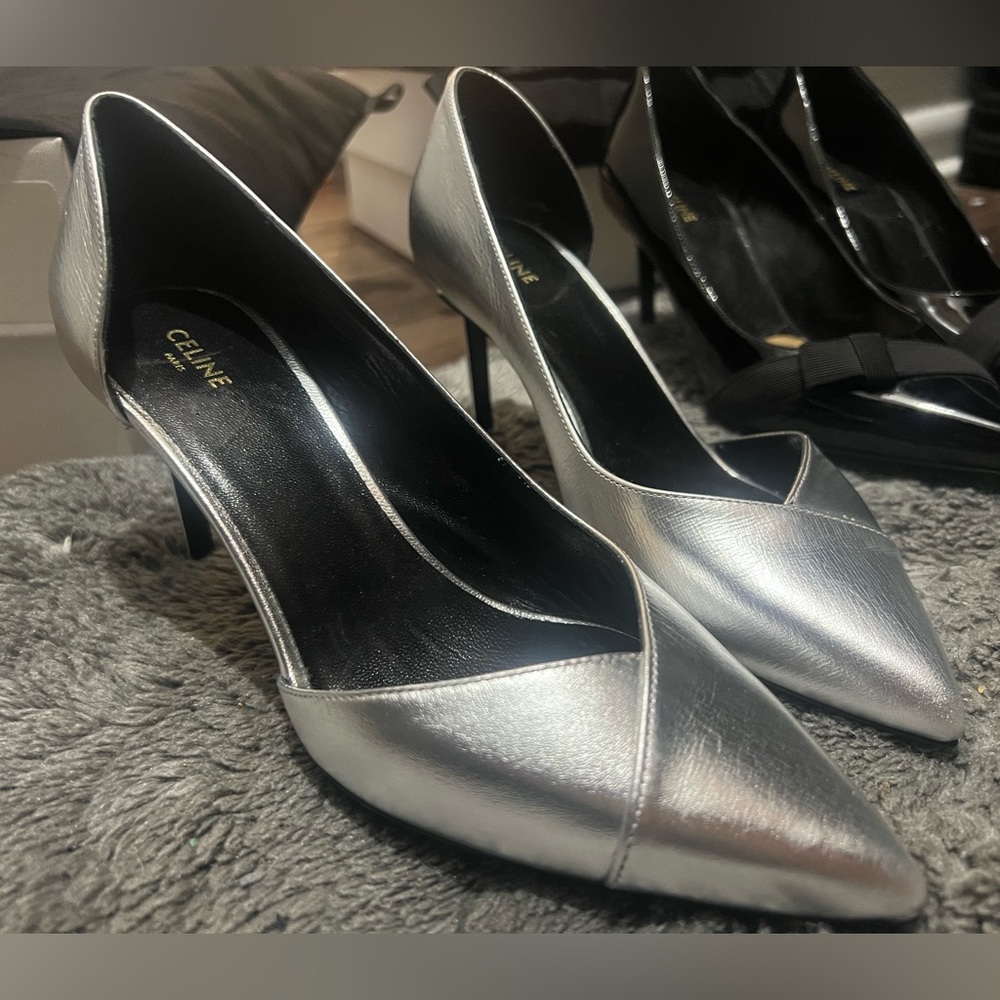 Celine high heels size 35 silver